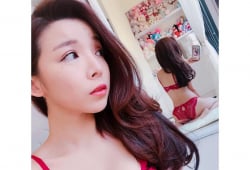 Sun咩咩❤1599 F奶辣模MOMO賣內衣 羞喊寵貓玩她的那條線