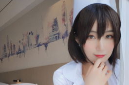 白銀 絲襪美腿白色護士裝扮